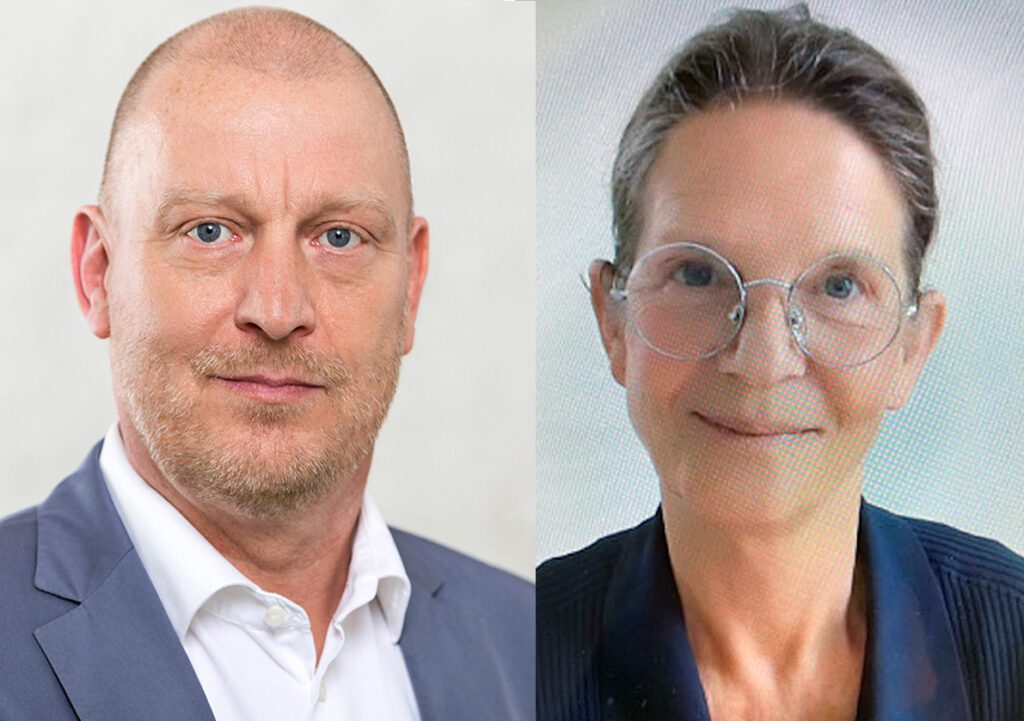 Portrait of Stephanie Hartung and Jürgen Ziemann – founders of Constellators International